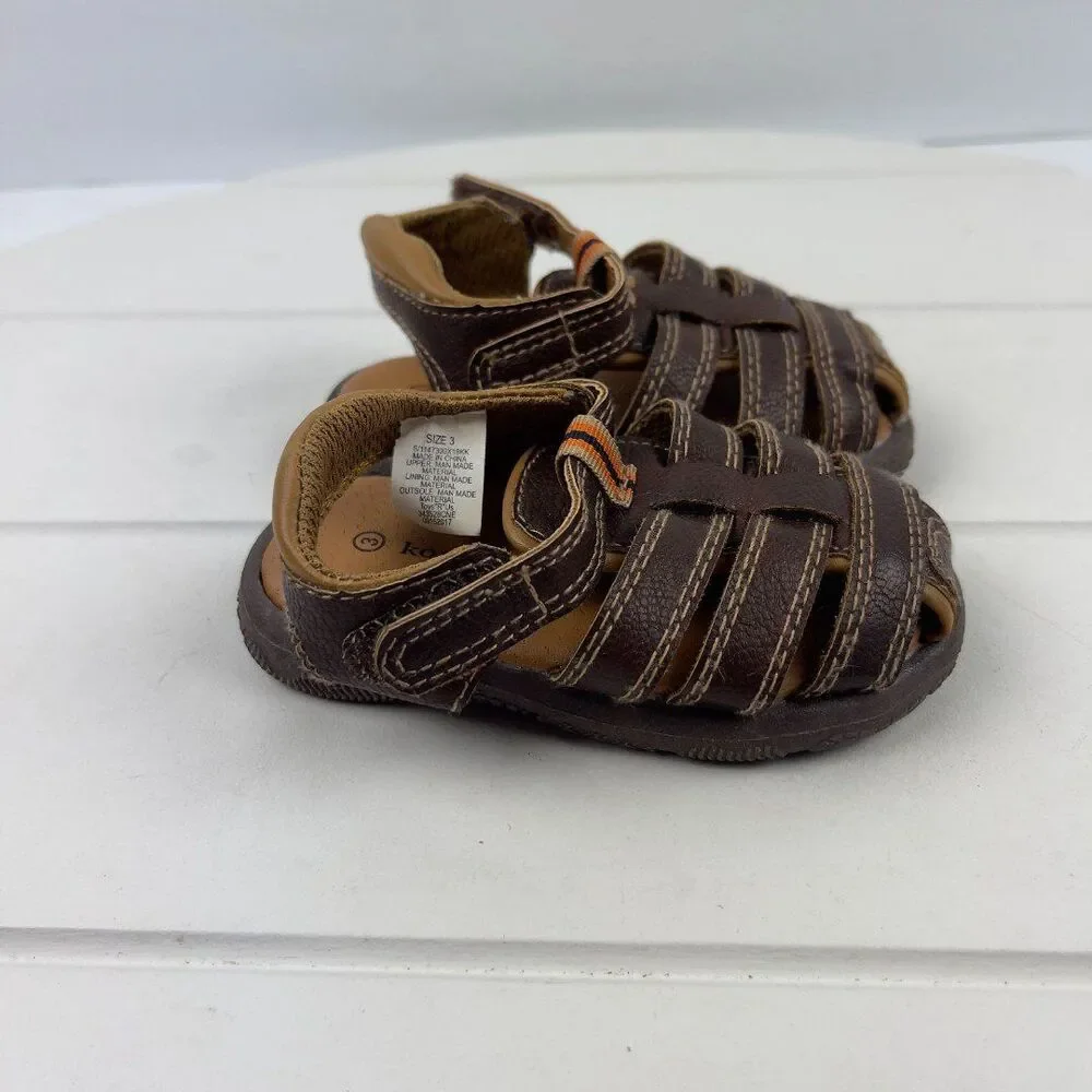Koala Kids Sandals Toddlers Size 3 Brown & Tan, Cute Shoes